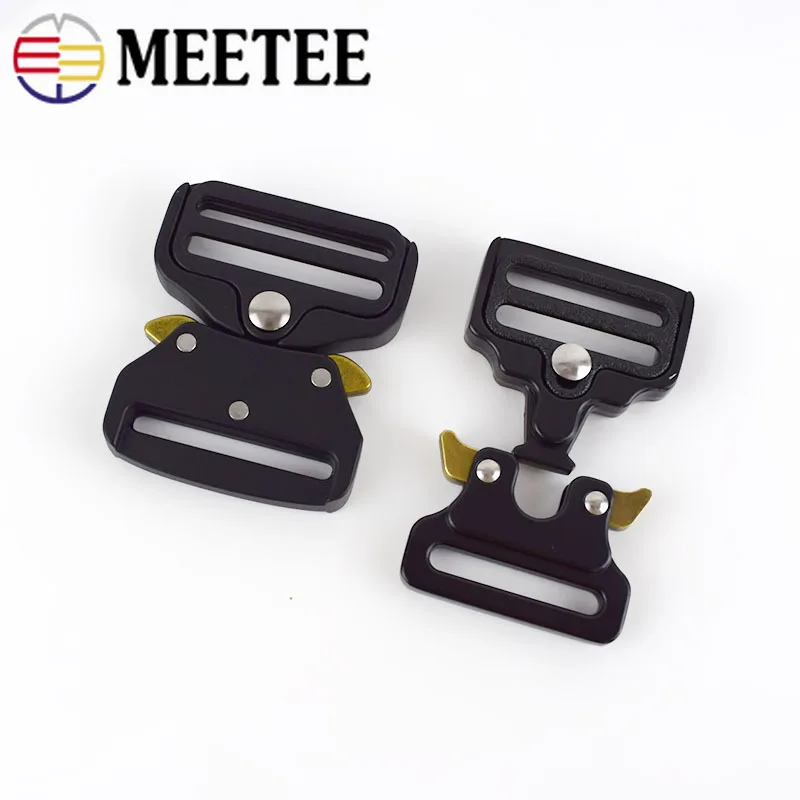 Meetee 1 шт./4 шт. ID25-50mm Пряжка из сплава Открытый тактический пояс ремень Регулировка пряжки DIY аксессуары для одежды YK032