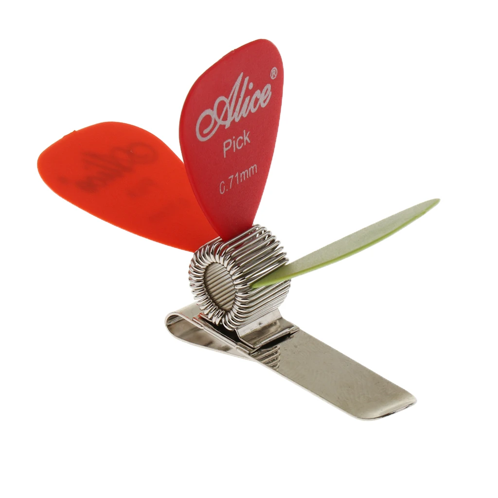 Портативные 1 набор гитар выбирает + алюминиевый пружинный держатель Зажим для