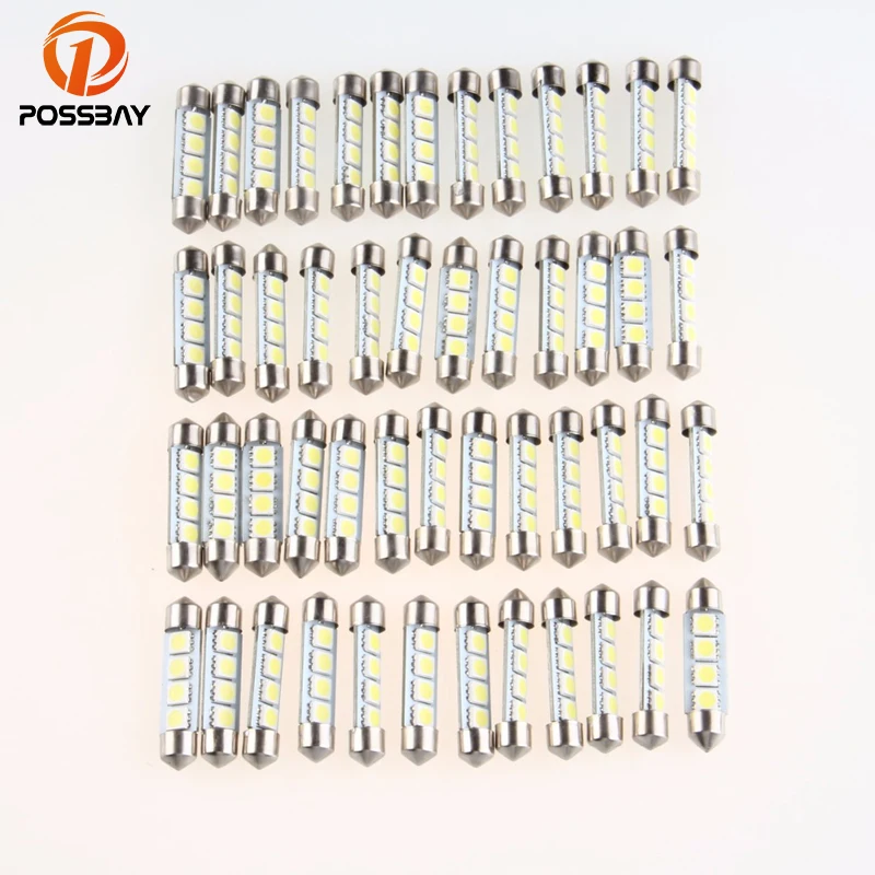 СВЕТОДИОДНАЯ Гирлянда POSSBAY 50x5050 41 мм 4-SMD 12 В лампы для номерного знака автомобиля