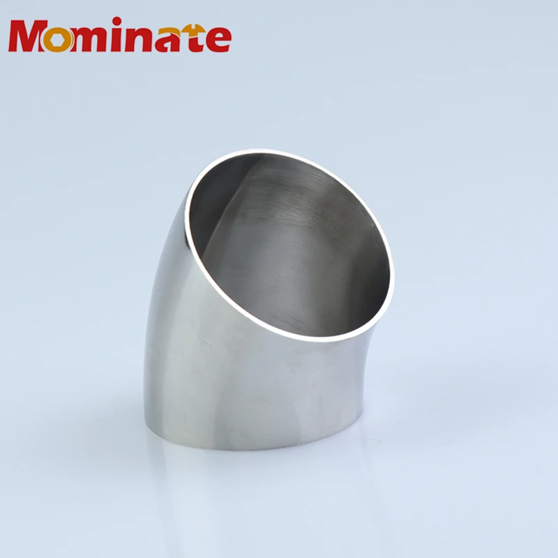 Санитарная стыковая сварка с наружным диаметром 19 мм 38 51 76 изогнутая под углом 45