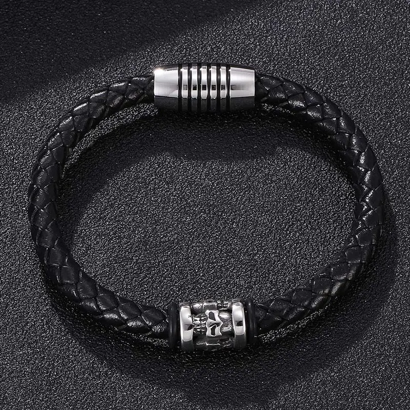 Новинка модный мужской и женский браслет с черепом оптовая продажа браслеты из