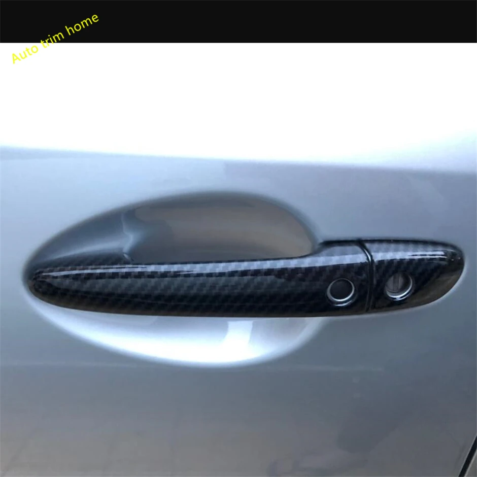 

Lapetus Outer Door Handle Doorknob Cover Trim Fit For Mazda 3 AXELA Hatchback Sedan 2017 2018 ABS Carbon Fiber Auto Accessories