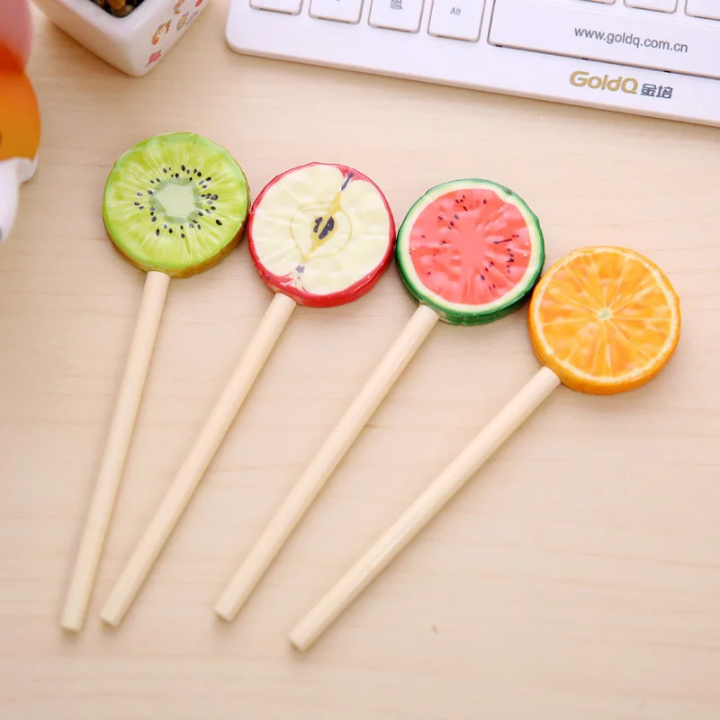 Шариковая ручка с фруктами новинка креативная Корейская 0 5 мм ручной работы