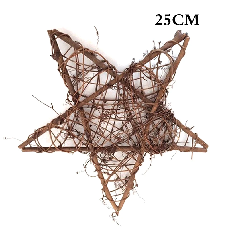 25CM Star Sepak Takraw DIY Rattan Ball Christmas Birthday Party&Home Wedding Party Ornaments Decoration Supplies Kids Gifts - Цвет: 25CM