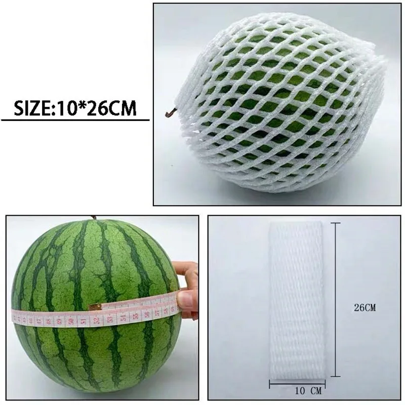 

100pcs/lot Fruit And Vegetable White Net Cover Shock-proof Protective Cover Orange Foam Net Pack Strawberry Orange Net Bag
