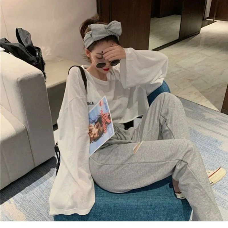 

Fashion Solid Color Basic Ripped Pants Women High Street Casual Wear Summer Office Ladies Loose High Waist Harem Pants