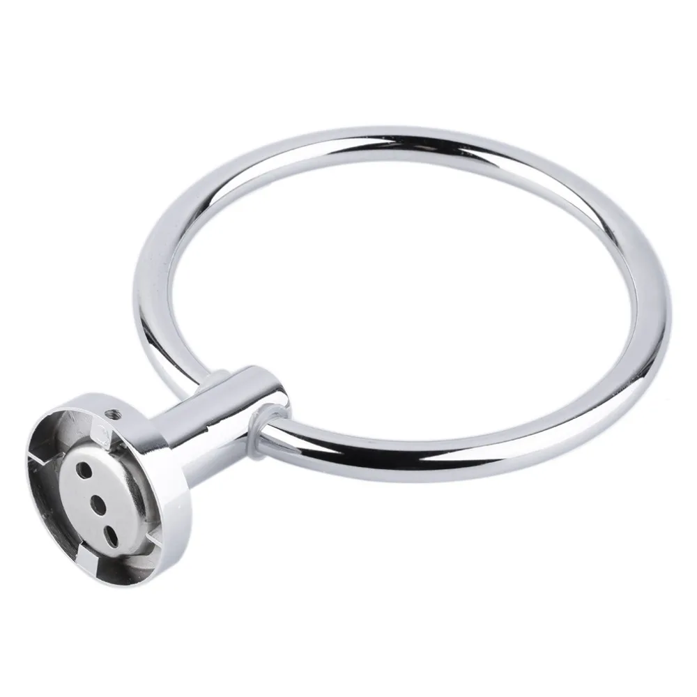 

Stainless Steel Round Style Wall-Mounted Towel Ring Holder Hanger Bathroom Worldwide store