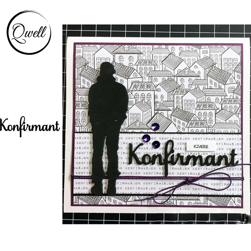 Пресс-формы QWELL Word для скрапбукинга и изготовления карт, рельефное изделие для тиснения бумаги, новинка 2019, высечки