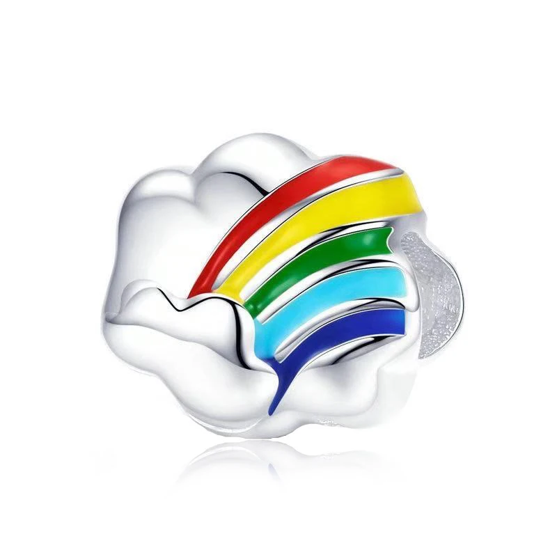 

2020 New Colorful Unicorn Star Snowman Cat Bead Fit Original Pandora Charms Bracelet Silver Colour Beads DIY Necklace Jewelry