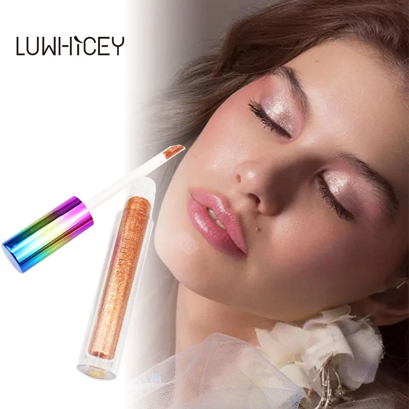 8 цветов жидкие тени для век макияж глаз Блестящий Бриллиант долговечные