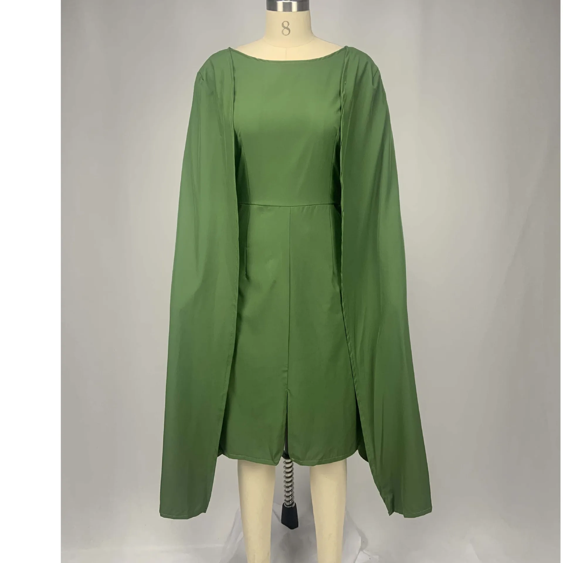 Летнее платье для женщин 2021 плащ с длинными рукавами и Разделение пикантные