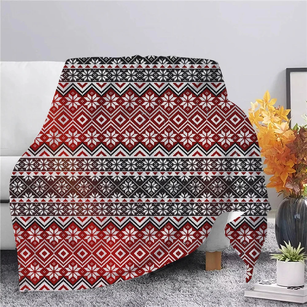 

CLOOCL Merry Christmas Warmth Flannel Blanket 3D Print Hiking Picnic Blanket Office Nap Blanket for Adult Children