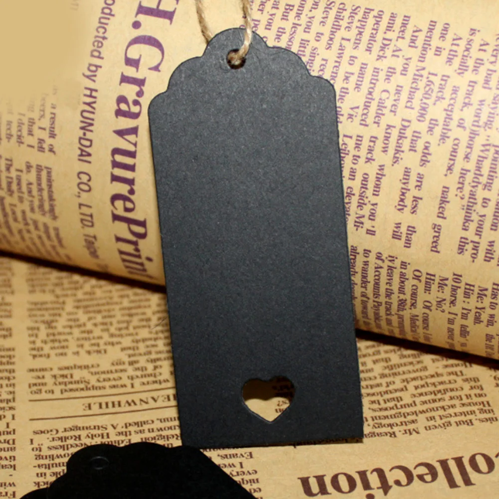 Новинка 2019 лидер продаж 100 шт волнистые края Пустые Подвесные бирки в форме