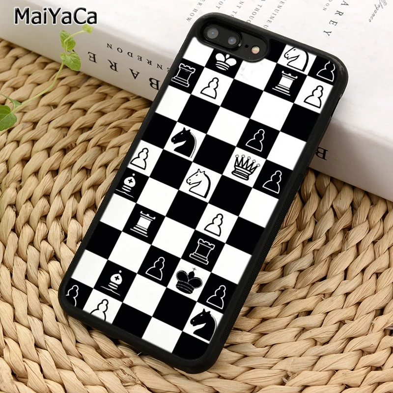 MaiYaCa шахматный чехол для телефона iPhone X XR XS 11 12 13 Pro MAX 5 6 7 8 Plus Samsung Galaxy S8 S9 S10 |