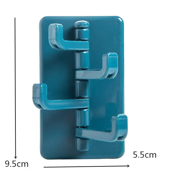 Пластиковый креативный крючок кухонные настенные крючки для дверей без гвоздей 4