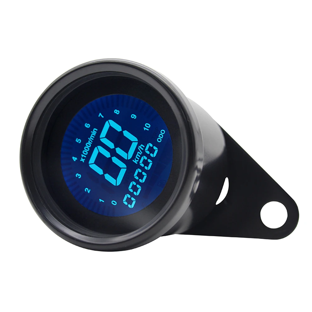 Цифровой спидометр мотоцикла 7-Цвет светодиодный Подсветка ЖК-дисплей одометр