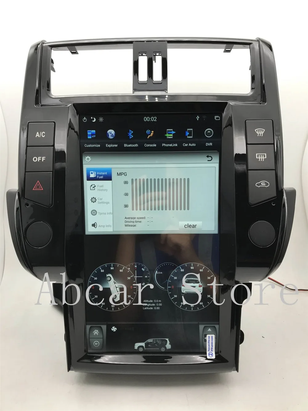 13,6 ''Tesla стиль Android 8,1 ips автомобильный dvd-плеер gps навигация для Toyota Land Cruiser Prado 150 радио