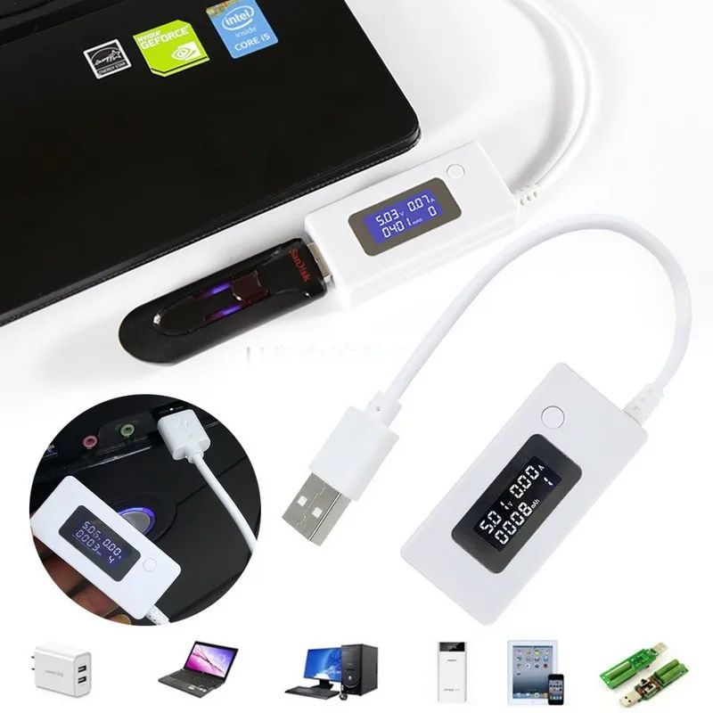 

Мини ЖК-дисплей USB детектор напряжения тока мобильное зарядное устройство цифровой тестер Измеритель 50 мА-мА 3-7 в измеритель тока и напряжен...