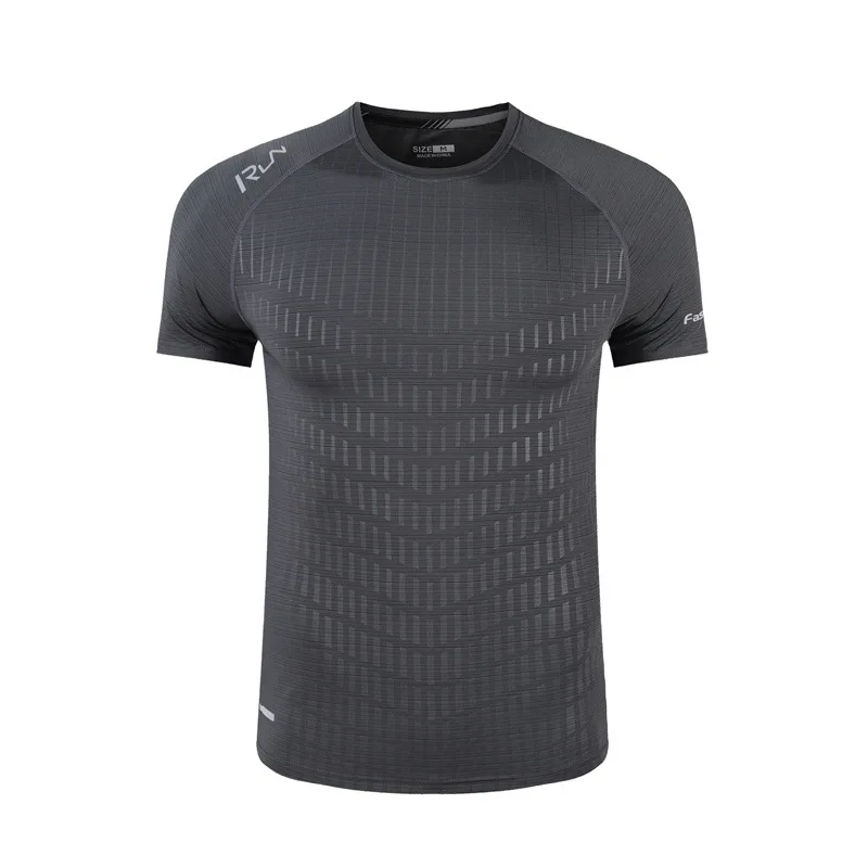 Мужская быстросохнущая дышащая футболка спортивные футболки для бега