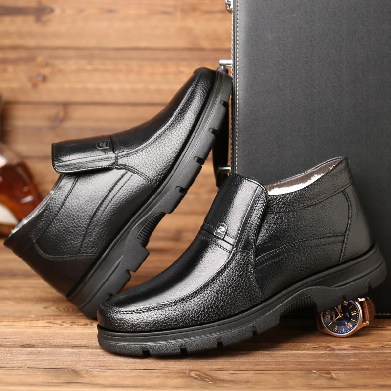 39 46 мужские ботинки Нескользящие 2019 удобные теплые зимние # NXM8667|Ботинки| |