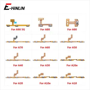 Кнопка включениявыключения и переключатель бесшумного режима управления ключ гибкий кабель для кнопки регулировки громкости для Samsung Galaxy A90 A80 A70 A60 A50 A40 A30 A20 A20e A10 A10e