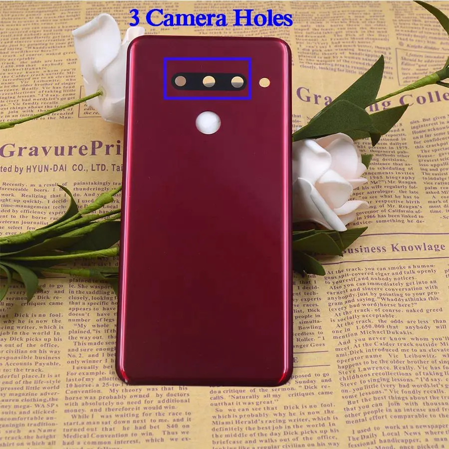 Оригинальное стекло для LG G8 ThinQ Крышка батарейного отсека G820 G820N G820QM7 задний G8S