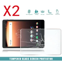 2pcs tablet tempered glass screen protector cover for alcatel a3 10 anti screen breakage anti fingerprint hd tempered film