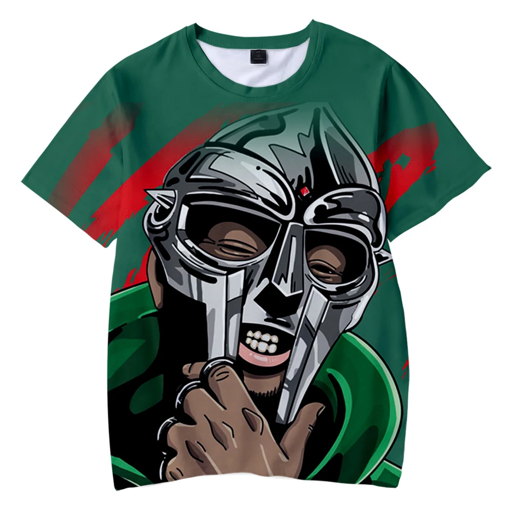 

MF DOOM Tshirt Unisex 3D O-Neck Women Men's Tshirt Summer Short Sleeve Harajuku Streetwear 2021 American Rapper RIP Clothes