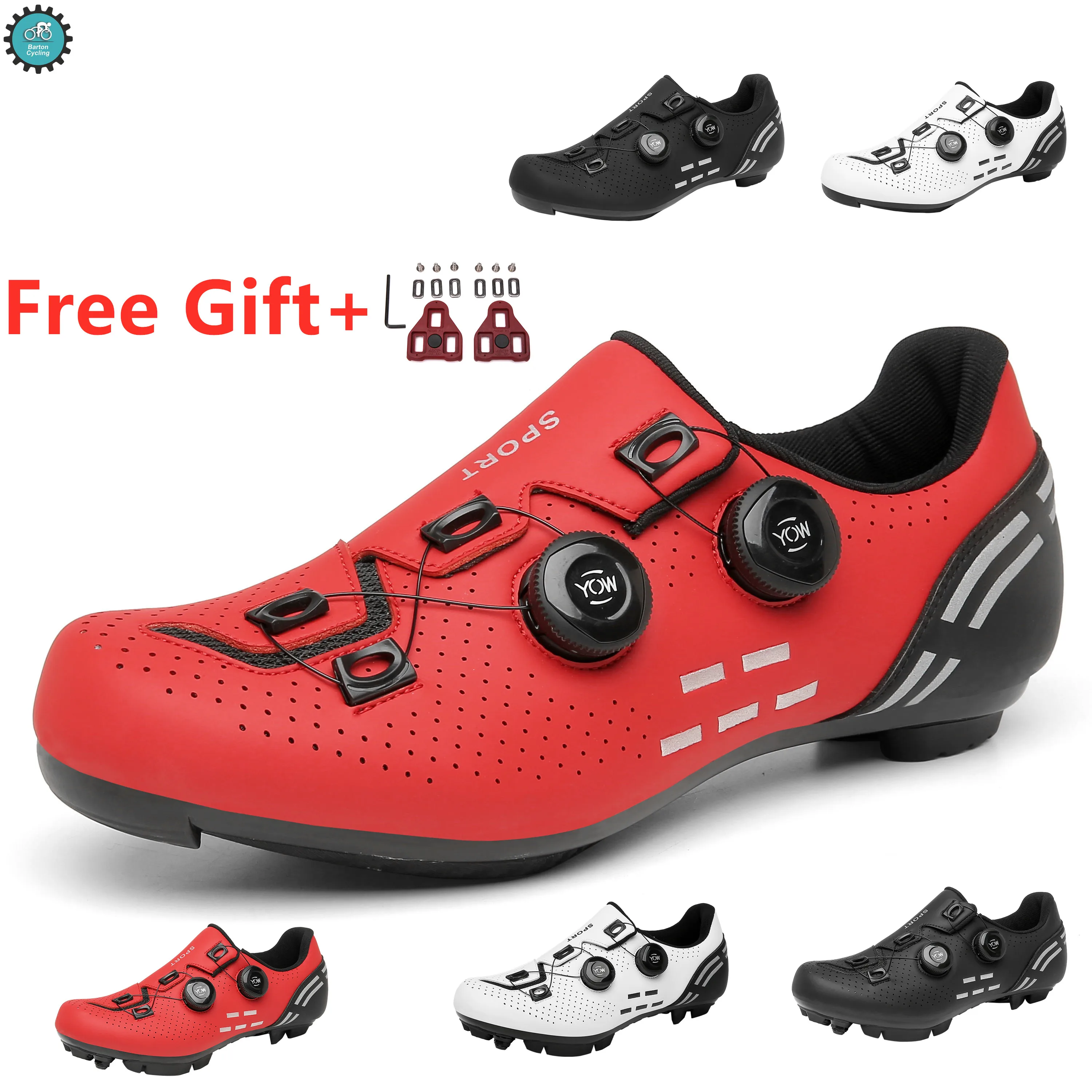 

2021MTBCyclingShoesMen ruta deportiva Cleat Cartera bicicleta velocidad plana zapatillas de ciclismo Cartera zapatillas de c