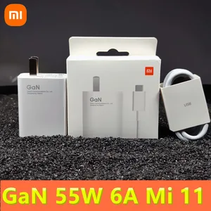 original xiaomi charger 55w gan fast charge 1m 6a type c cable for xiaomi 11 10 10 lite redmi note 9 pro 10 k40 30 pro free global shipping