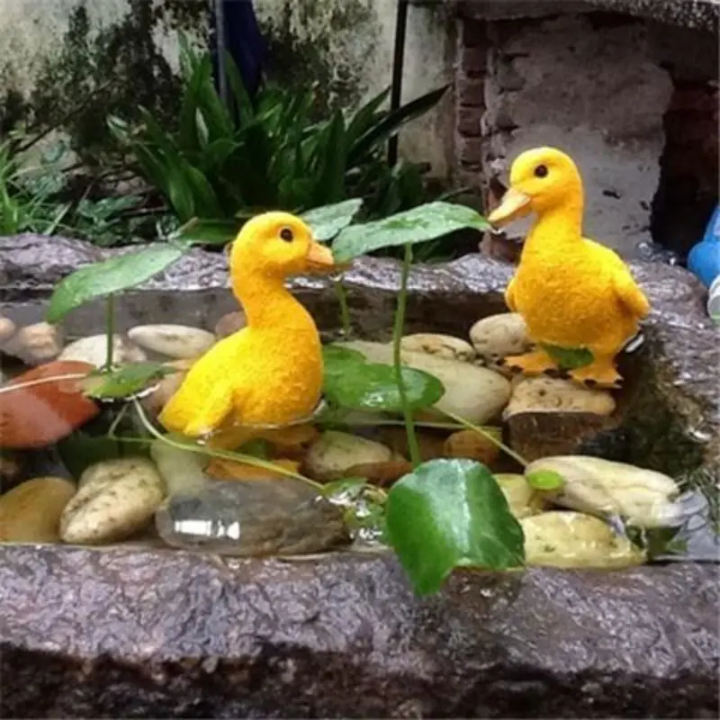 Декоративная статуэтка для дома искусственная дракон резиновая утка ферма