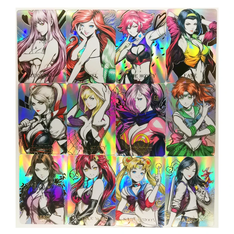 54 unids/set de ACG Anime diosa Demon Slayer Kimetsu No Yaiba No.1, una pieza, juguetes, pasatiempos, coleccionables, tarjetas de colecci&oacute;n de juegos-4