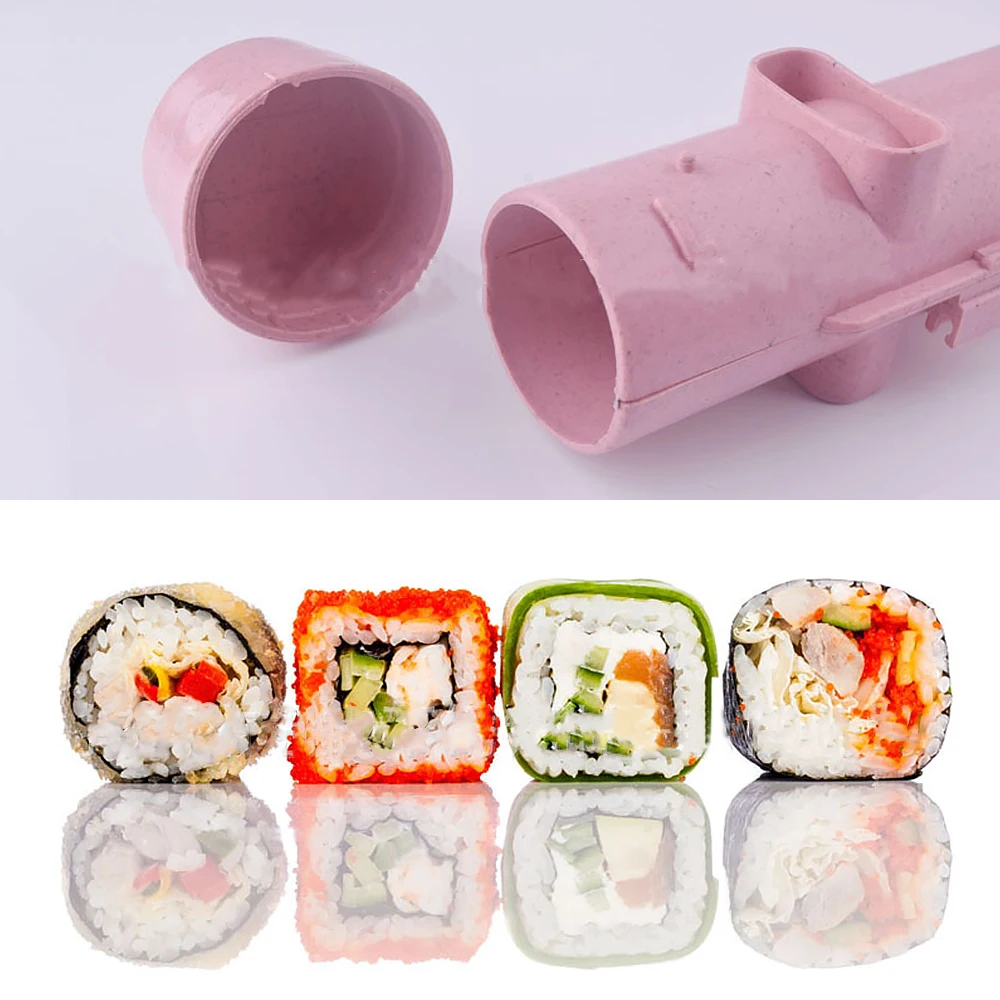 

Устройство для суши «сделай сам», кухонный прибор 4 цветов, роллер для приготовления японских суши, форма для риса, роллер для овощей, мяса