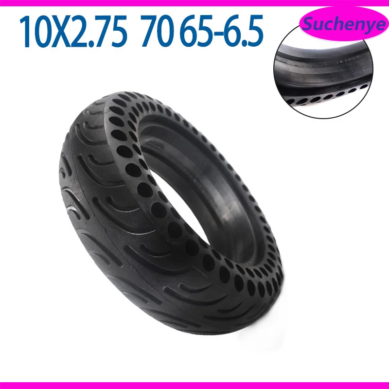 

10 Inch 10x2.75-6.5 Solid Tire for FLJ SK1 Dualtron 3 Electric Scooter Speedway 5 10*2.75 Double Honeycomb Solid Tire