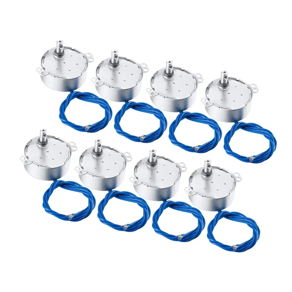 

8PCS Synchron Motor Turntable Synchronous Motor 100-127 VAC for Hand-Made, Fan Motor Induction Cooker,Model or Guide Motor