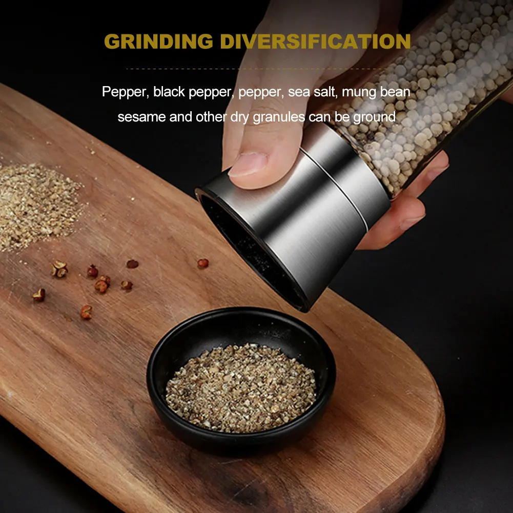 304 нержавеющая сталь перец Мясорубка черный соль кофе приправа бутылка