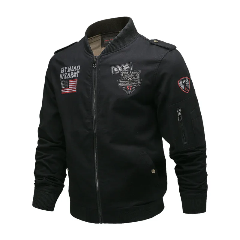 Men's Military Jacket Fashion Armed Style Chalecos Para Hombre Outdoor Sports Cotton Aviator Jacket Men's Military Jacket 6XL