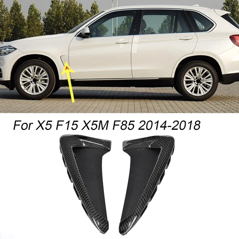 Автомобиль Настоящее углеродное волокно сторона тела впускная решетка крыло