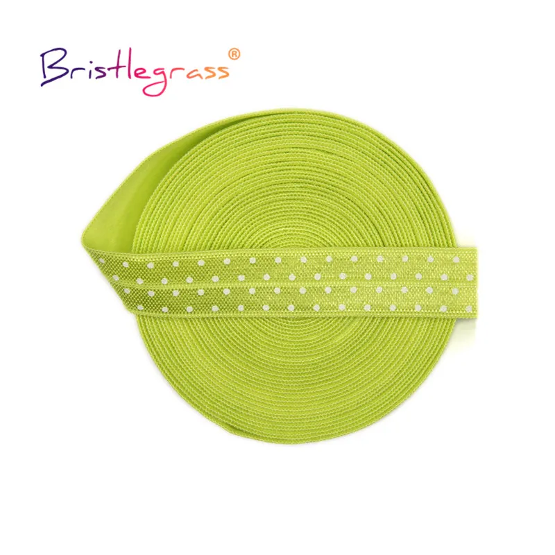 Резинка для волос с принтом в горошек эластичная лента из спандекса атласа шитья