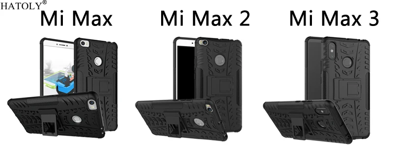 Чехол для Xiaomi Mi Max, противоударный сверхпрочный чехол-подставка для Mi Max, силиконовый чехол-бампер для телефона Xiaomi Mi Max 2 3