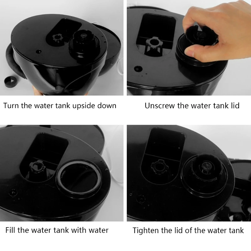 

110V Pet Humidifier Mute Adjustable Air Mist Fogger for Rainforest Landscaping K3NA