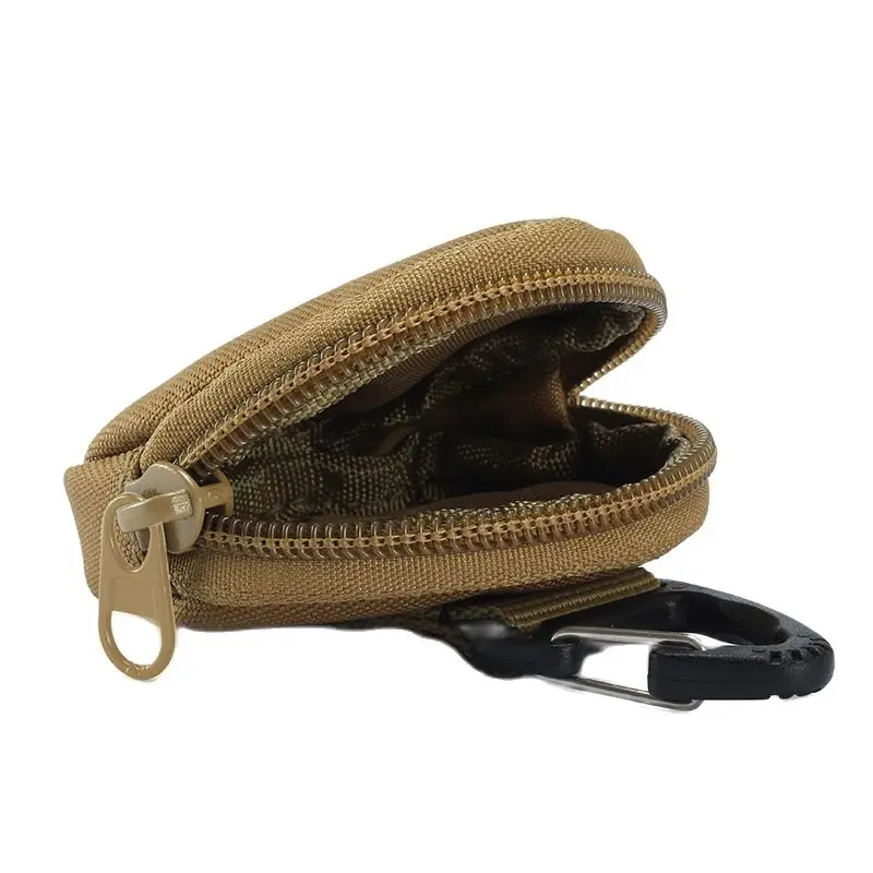Outdoor Supplies Triangle Buckle Round Parts Bag Earphone Bag MOLLE System Small Hanging Bag