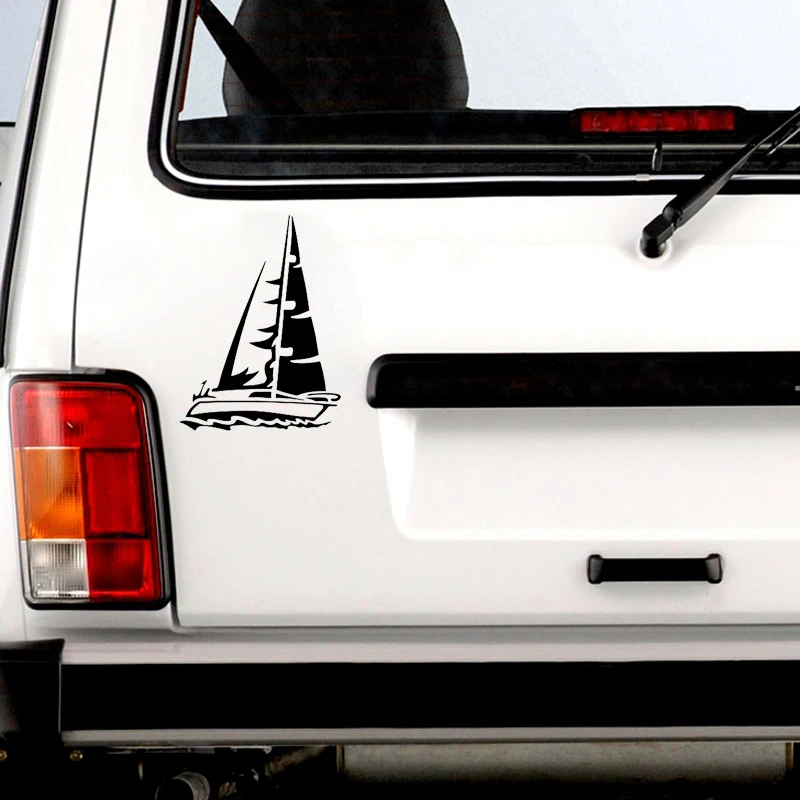 

Coolest Sailing Boat Sail Hobby Car Sticker Vinyl Silhouette Accessories Graphic 12.8CM*9.6CM