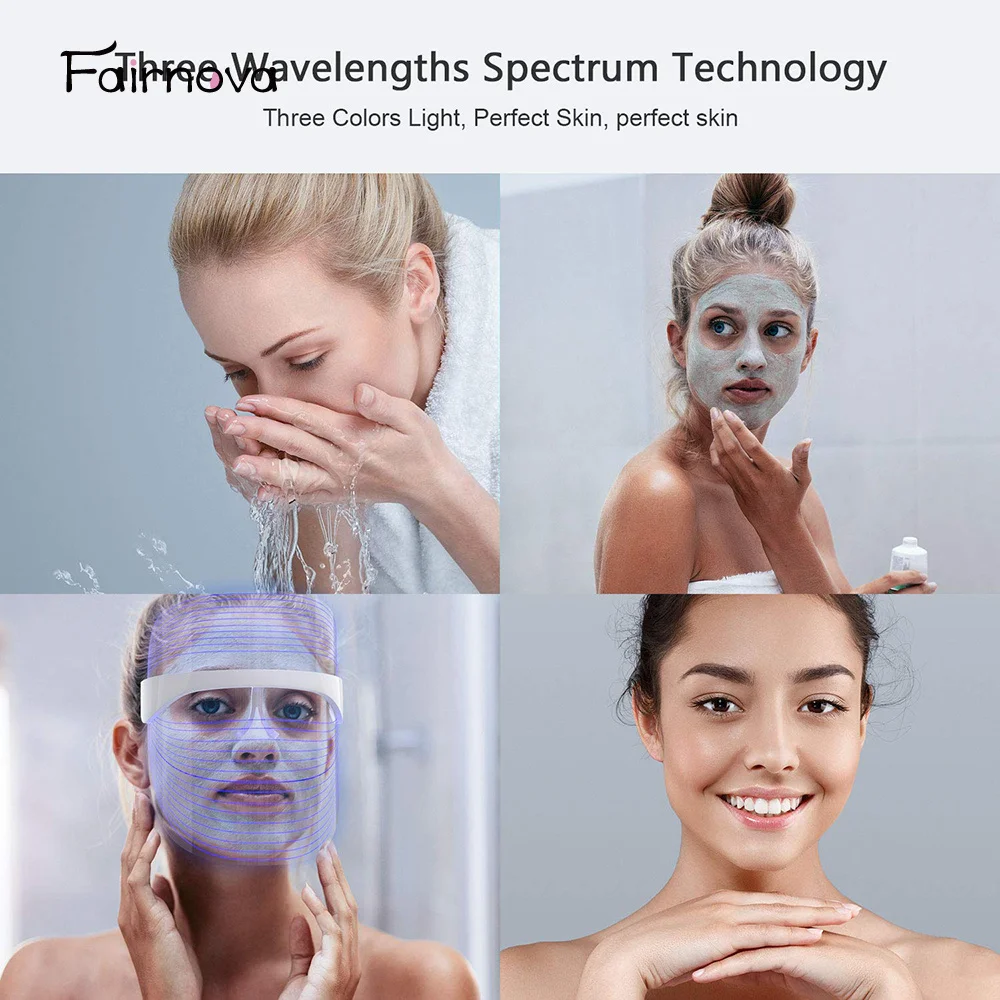 

Minimalism Design Beauty 7 Colors LED Facial Mask Photon Therapy Anti-Acne Wrinkle Removal Skin Rejuvenation Skin Care Tools