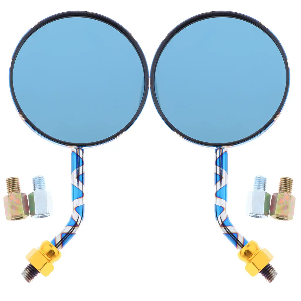 

1 партия/уп. универсальные мотоциклетные боковые зеркала заднего вида (слева и справа)