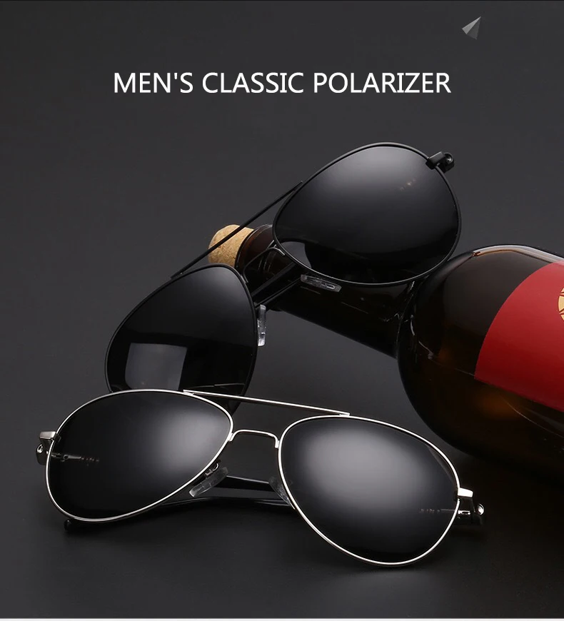 

2020 new Brand Sunglasses Men Polarized Fashion Classic Pilot Sun Glasses Fishing Driving Goggles Shades For Men/Wome Oculos