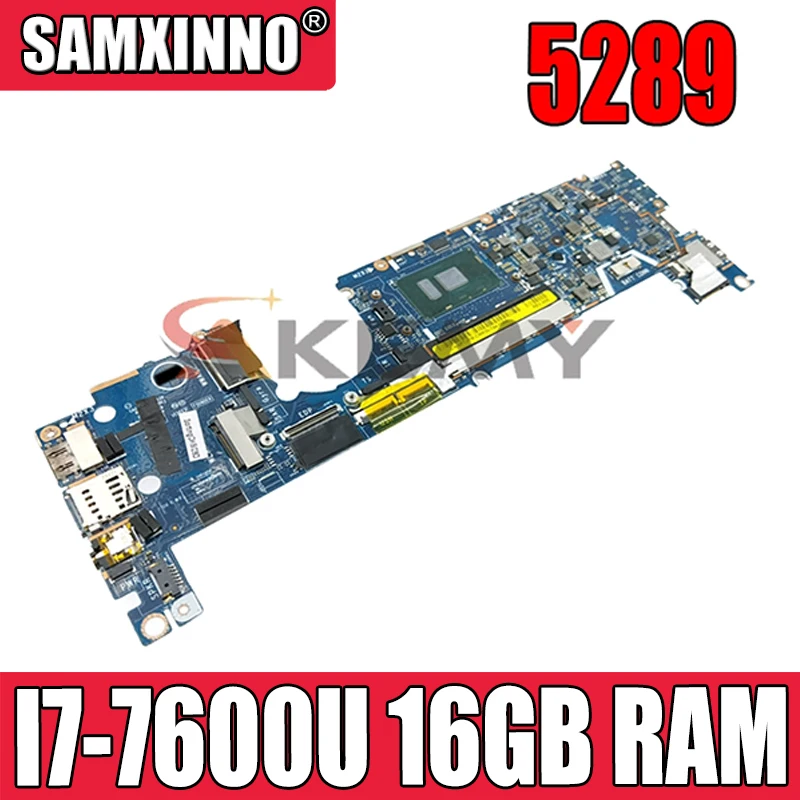 

Akemy для Dell Latitude 5289 ноутбук материнская плата 7DCRR 07DCRR CN-07DCRR LA-E111P с I7-7600U Процессор 16 Гб Оперативная память мб 100% тестирование