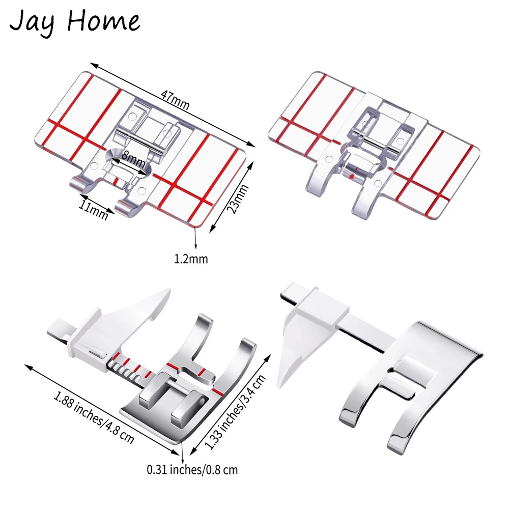 Прижимная лапка для швейной машины регулируемая декоративная направляющая по