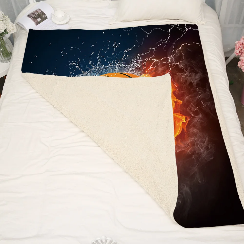 Dropshipping Sofa Cushion Yoga Mat Blanket Air Thick Double-layer Plush 3d Digital Printed Basketball Series | Дом и сад