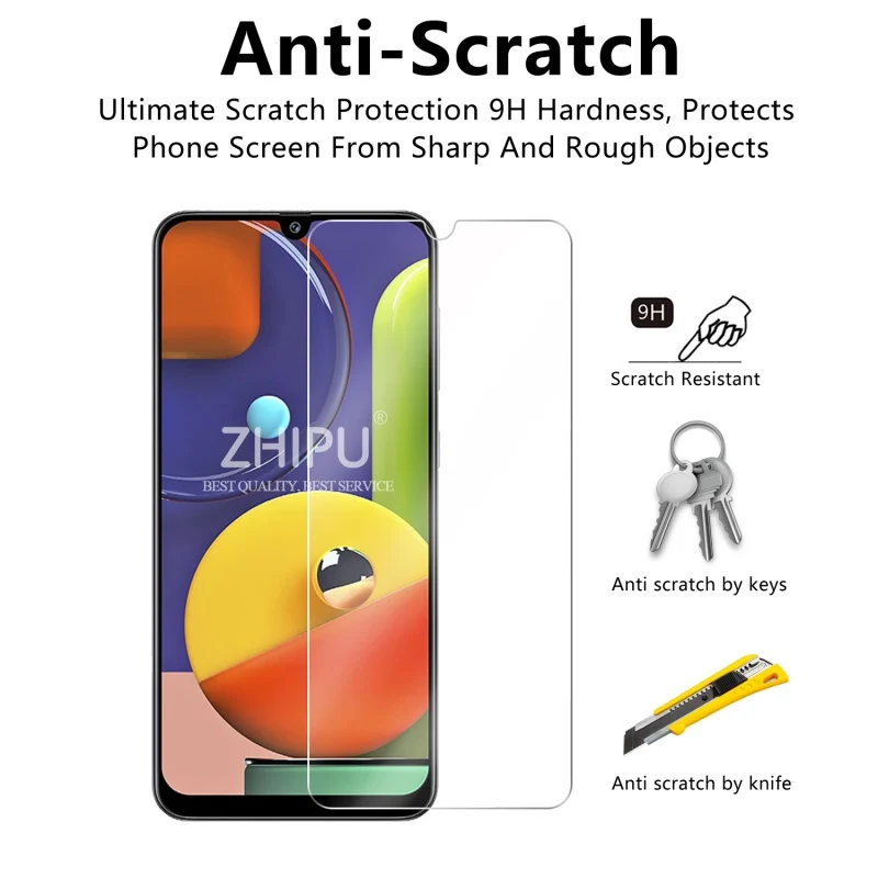 2 шт закаленное стекло для Samsung Galaxy A50S A30S A20S A10S протектор экрана 9H | Мобильные